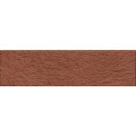 Клинкерная плитка для фасада Keramin Амстердам 2 рельеф (34 шт.= 0,54 кв.м) красная 245х65х7 мм