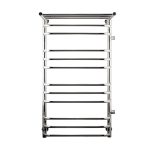 Полотенцесушитель водяной Indigo Brace 1000х500 мм лесенка с боковым подключением 600 мм справа с полкой хром