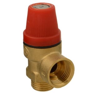 Клапан предохранительный Terma 1/2 НР(ш) х 1/2 ВР(г) 3 бар для систем отопления 120 °С KVs 0,5 (88093)