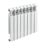 Радиатор биметаллический 500 мм 8 секций 1" боковое подключение белый