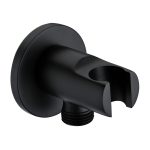 Подключение шланга WasserKraft с держателем латунь черный (A083)