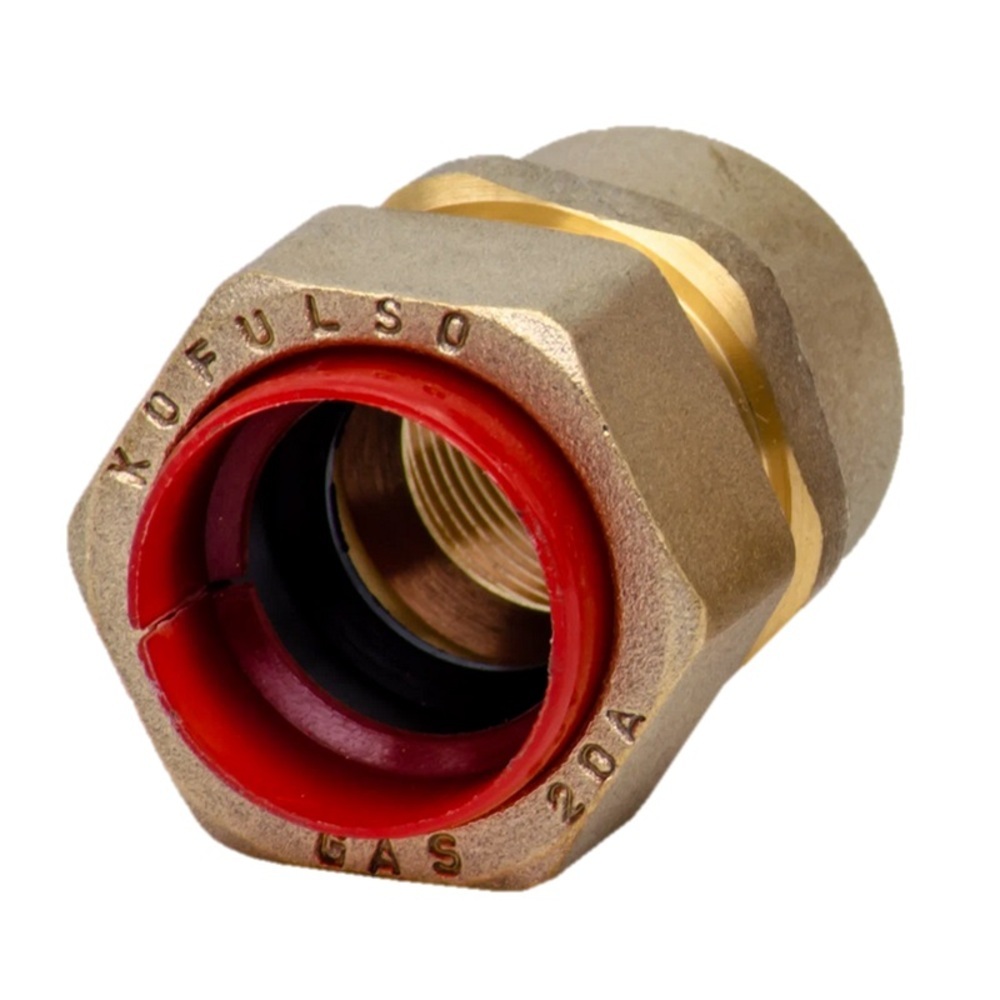 original-14940.jpg Соединитель Kofulso 20 мм х 3/4 ВР(г) для газа для гофрированных труб — изображение 1