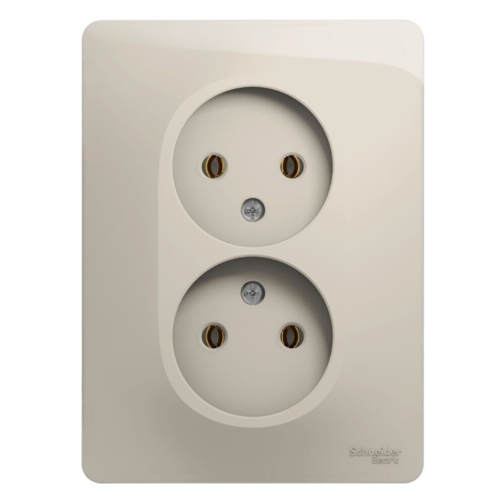 original-14946.jpg Розетка Systeme Electric Glossa встраиваемая молочная (GSL000920) — изображение 1