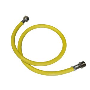 Шланг для газа ПВХ армированный СТМ 1/2 НР(ш) х 1/2 ВР(г) 80 см желтый