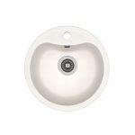 Мойка для кухни Dr.Gans Дора d43,5х20 см врезная искусственный камень белая