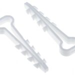 Дюбель-хомут для плоского кабеля PROxima 6-14 мм белый (10 шт.) (plc-cd-6x14w-r)