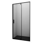 Душевая дверь WasserKraft Elbe 74P стекло прозрачное 90х200 см профиль черный 6 мм распашная (74P04)