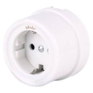 Розетка Werkel накладная белая (a051312)