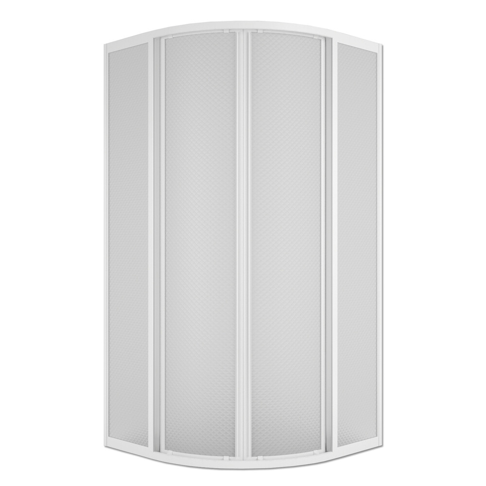 original-15640.jpg Душевой уголок Plastic Line City Relax белый 90х90х177 см полукруг полистирол 2 мм (ШПS_016725) — изображение 1