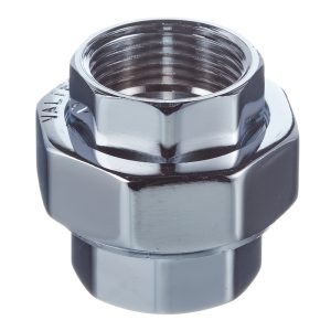 Американка прямая Valtec 1 ВР(г) х 1 ВР(г) хром латунная (VTr.340.C.0006)