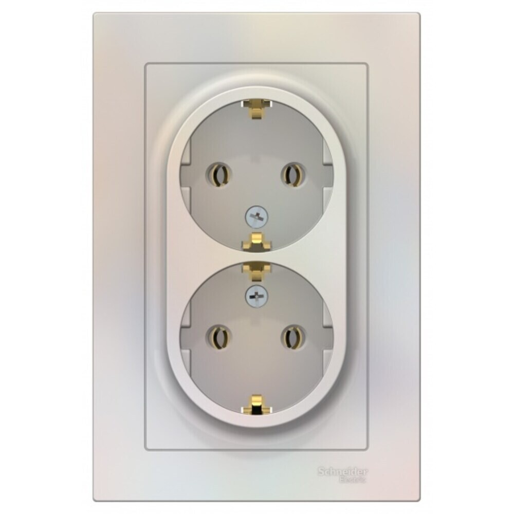 original-15846.jpg Розетка Systeme Electric AtlasDesign встраиваемая жемчуг (ATN000424) — изображение 1