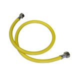 Шланг для газа ПВХ армированный СТМ 1/2 ВР(г) х 1/2 ВР(г) 200 см желтый