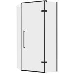 Душевой уголок Abber Ewiges Wasser черный 80х80х195 см пятиугольник стекло прозрачное 6 мм (AG05080B)
