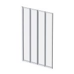 Шторка на ванну складная 100х140х0,4 см профиль хром AM.PM Like (W80BS-100-140CT)