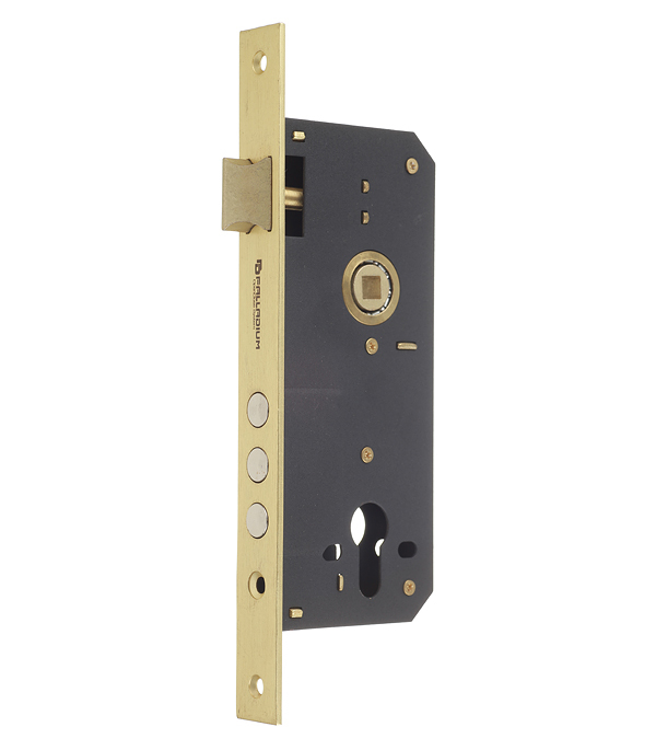 original-16351.jpg Замок врезной Palladium 2000 PB универсальный с цилиндром латунь 5 ключей — изображение 1