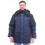 Куртка рабочая мужская утепленная Спрут Сити 56-58 рост 182-188 см темно-синяя/черная