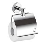 Держатель для туалетной бумаги Haiba HB1703 с крышкой металл хром (539712)