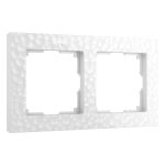 Рамка Werkel Hammer двухместная белая (a052515)
