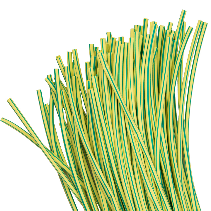 original-16935.jpg Трубка термоусадочная EKF PROxima ТУТ 4/2 мм 1 м желто-зеленая (100 шт.) — изображение 1