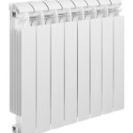 Радиатор биметаллический Global Style Plus 500 мм 8 секций 1" боковое подключение белый