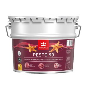 Эмаль алкидная Tikkurila/Tikkivala Pesto 90 база А глянцевая 9 л