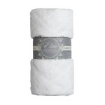 Плед 200х220 см TexRepublic микрофибра белый