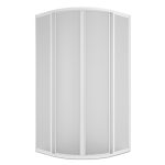 Душевой уголок Plastic Line City Relax белый 80х80х177 см полукруг полистирол 2 мм (ШПS_016724)