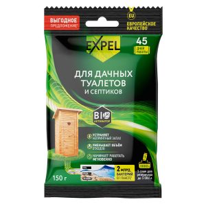Биоактиватор для септика и дачного туалета Expel Дача 150 г в саше