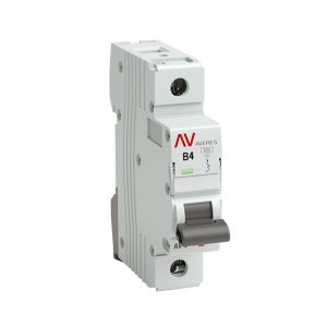 Автоматический выключатель модульный EKF Averes AV-6 1Р 4А тип B 6 кА 230 В (mcb6-1-04B-av)