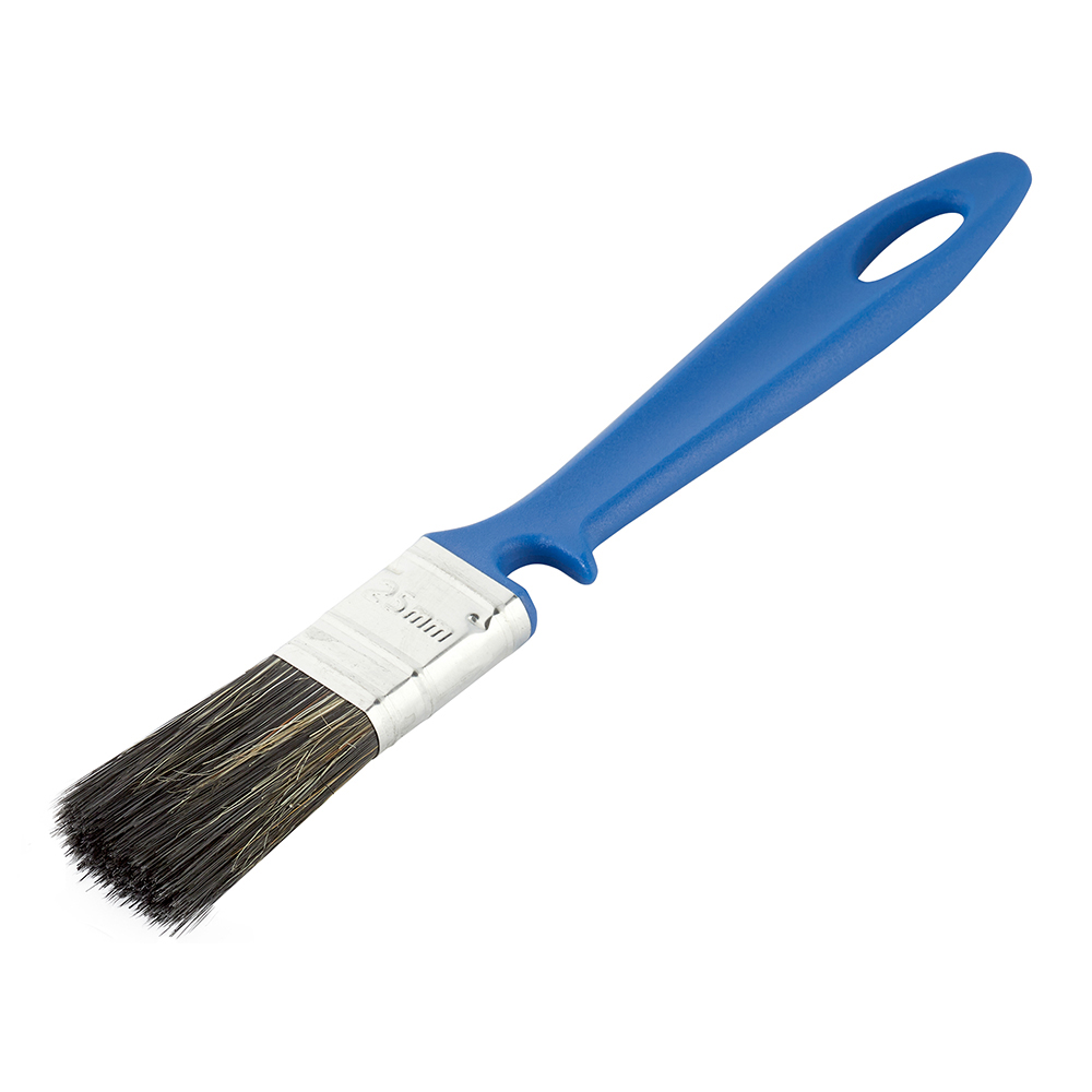 original-17797.jpg Кисть плоская смешанная щетина пластиковая ручка Wenzo Pro 25х10 мм для красок на водной основе — изображение 1