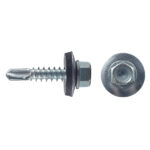 Саморезы кровельные с буром 25х5,5 мм металл-металл оцинкованные (60 шт.)