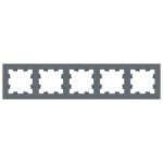 Рамка Systeme Electric AtlasDesign пятиместная грифель (ATN000705)