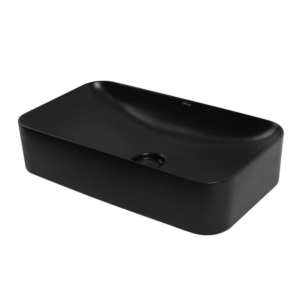 original-17912.jpg Раковина Abber Rechteck 61 см накладная черная матовая (AC2204MB) — изображение 1
