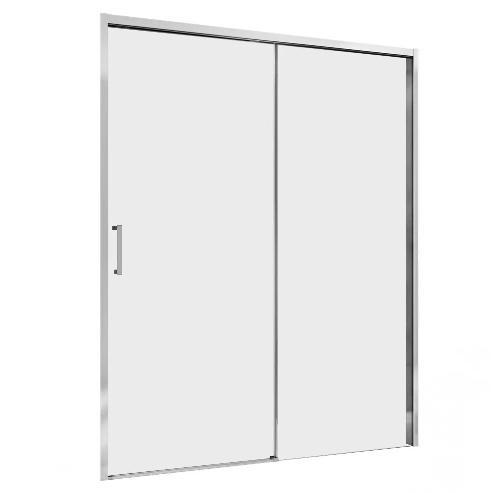 original-17945.jpg Душевая дверь Abber Komfort стекло прозрачное 160х200 см профиль хром 8 мм раздвижная (AG93160) — изображение 1