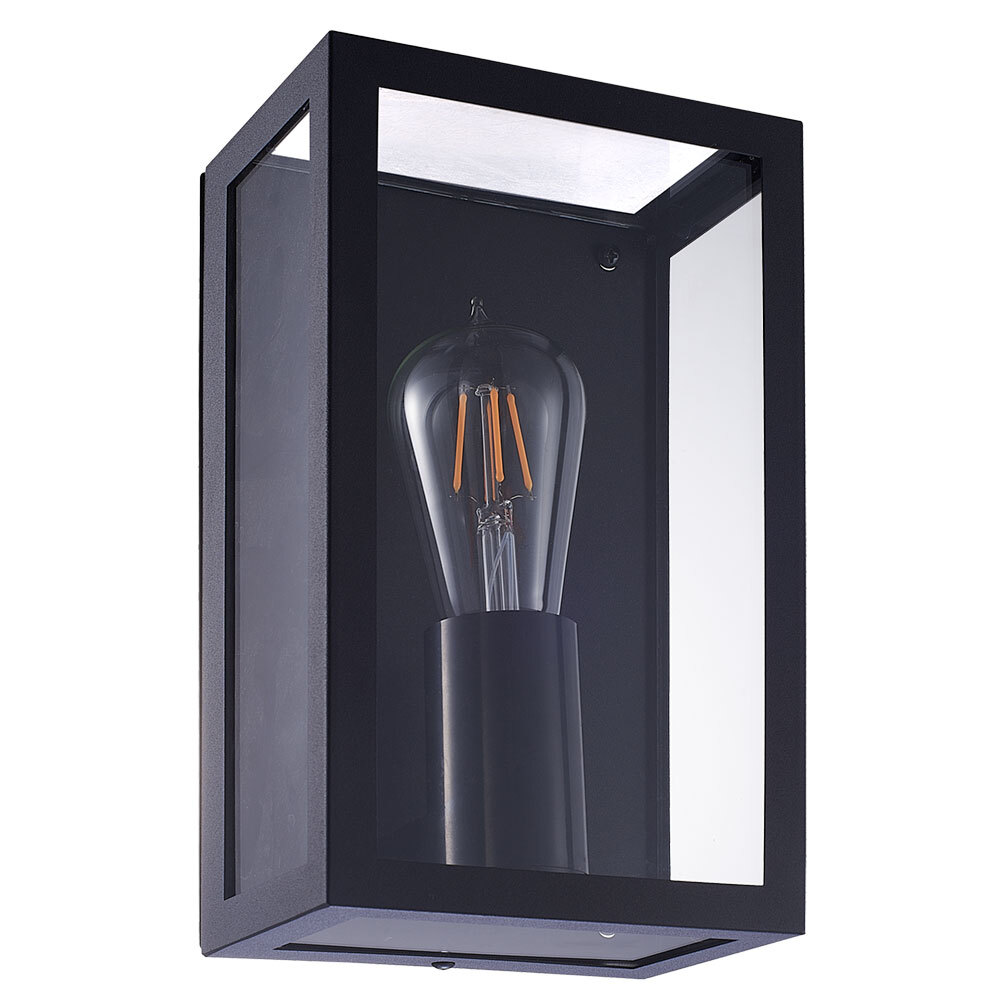 original-18101.jpg Светильник садово-парковый настенный Arte Lamp Belfast черный E27 IP44 (A4569AL-1BK) — изображение 1