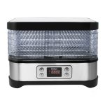 Сушилка для овощей и фруктов Kitfort КТ-1903 черно-серебристая