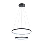 Люстра светодиодная подвесная Arte Lamp Frodo 65 Вт 3000-6000К 3 кв.м (A2197SP-2BK)