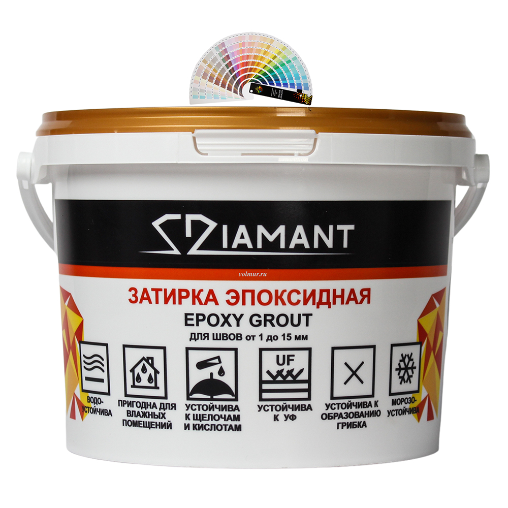 original-18557.jpg Затирка эпоксидная под колеровку Diamant Color хамелеон 2,5 кг (208 цветов) — изображение 1