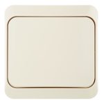 Переключатель Systeme Electric Этюд одноклавишный накладной кремовый (BA10-004K)