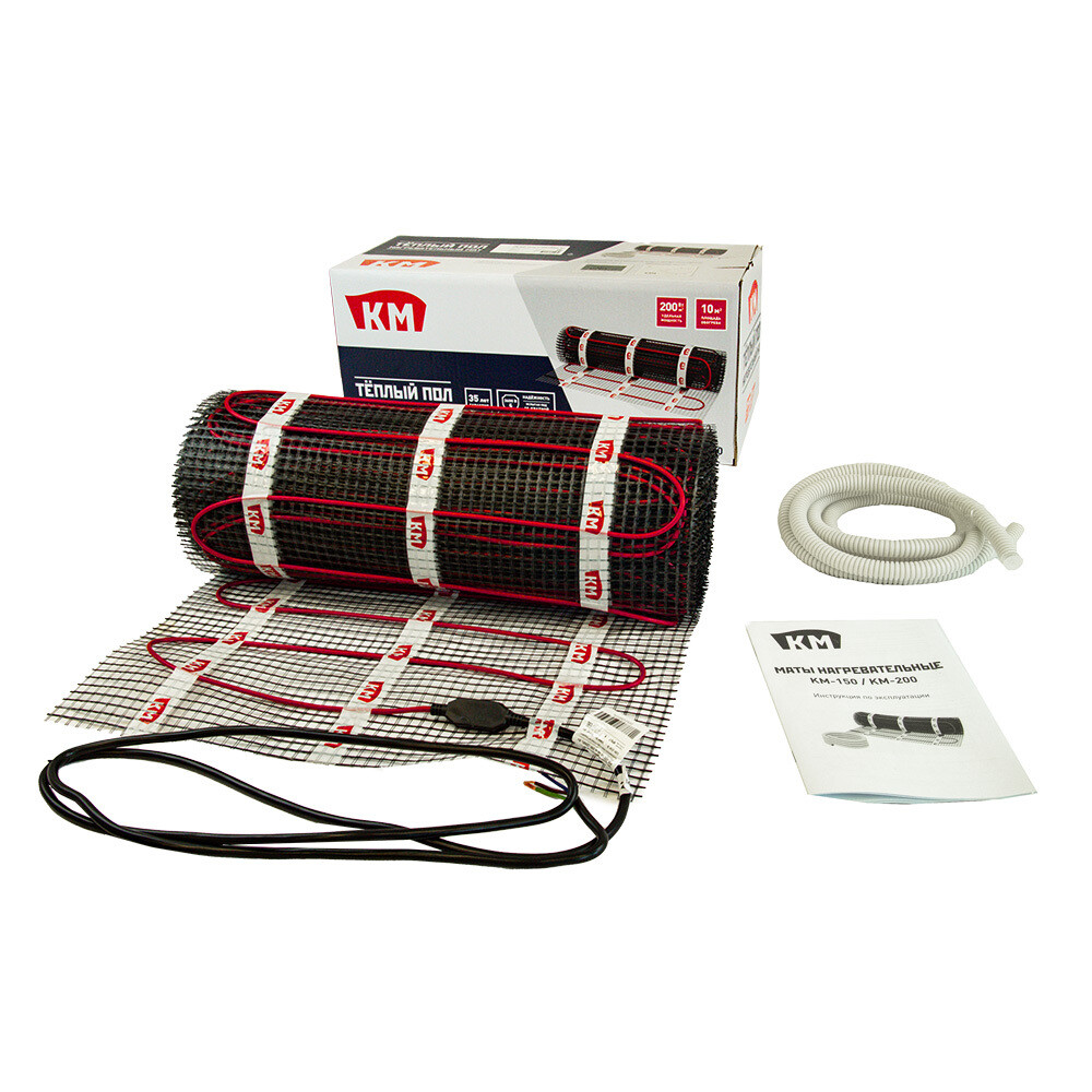 original-18905.jpg Теплый пол нагревательный мат КМ-200 10 кв.м 200 (2000) Вт — изображение 1
