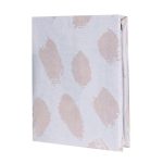 Простыня на резинке 140х200х25 см бязь серо-белая Melissa Rhona