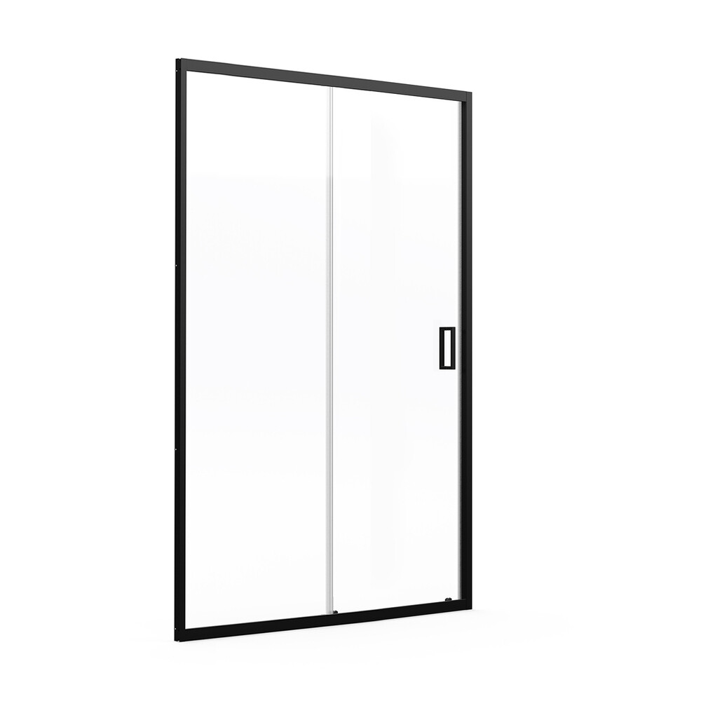 original-19110.jpg Душевая дверь Domani-Spa DoorCube стекло прозрачное 130х190 см профиль черный 5 мм раздвижная (DS04DCb130L0Cl00.Gt-Black) — изображение 1