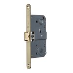Замок врезной Palladium 390 SB для межкомнатной двери под фиксатор матовая латунь