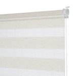 Рулонная штора день-ночь 80х160 см Decofest Бейс мини эко-бежевая