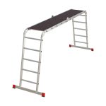 Лестница алюминиевая трансформер четырехсекционная 5 ступеней Новая высота NV3331 профессиональная