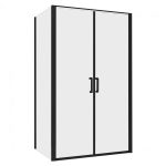 Душевой уголок Abber Sonnenstrand черный 100х80х195 см прямоугольник стекло прозрачное 6 мм (AG04100BC-S80B)