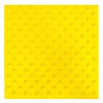Тактильная плитка ПВХ конус шахматка 500х500х5,5 мм желтая