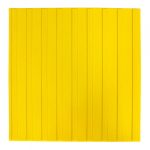 Тактильная плитка ПВХ продольный риф 500х500х5,5 мм желтая