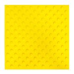 Тактильная плитка ТПУ конус шахматка 500х500х6,5 мм желтая