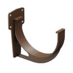 Кронштейн желоба Docke Premium пластиковый d120 мм каштан RAL 8017